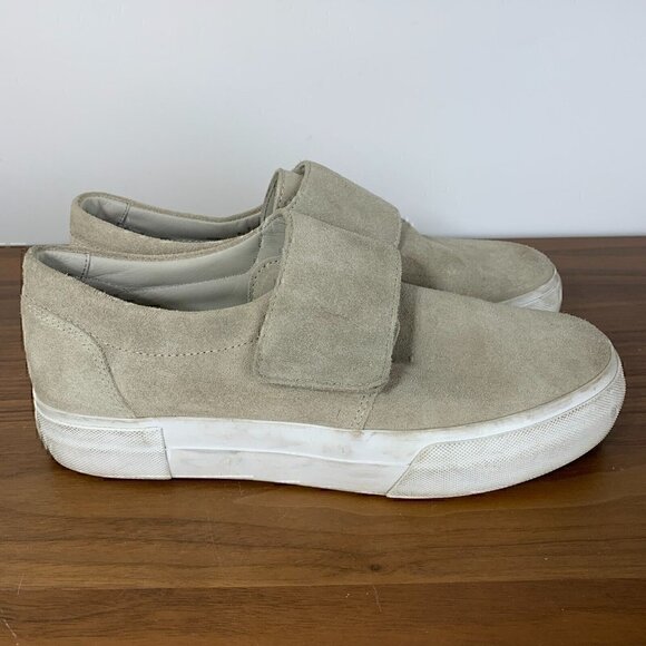 Vince. Women s Gray Suede Leather Strap Shoes Sz 8M - Picture 5 of 9